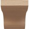 Ekena Millwork 5-inch W x 6-inch D x 6-inch H Stanfield Rough Cedar Woodgrain TimberThane Knee Brace, Primed BRCUR05X06X06STARCPR - alternate 3